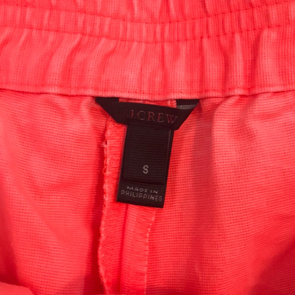 J. Crew Neon Cotton Faille Pull-on Shorts. Small - Picture 3 of 8